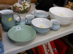 Quantity of Denby stone and other tableware