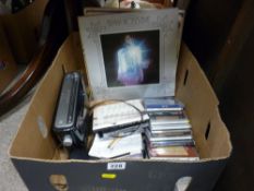 Modern Roberts radio, small selection of music CDs and a small collection of vintage LPs by Diana