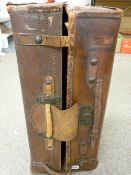 Vintage leather suitcase