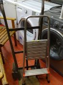 Titon metal stepladder and metal hard wheeled sack truck