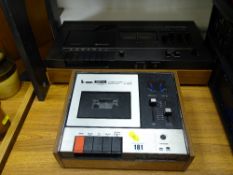 Two vintage tape recording machines