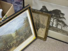 Three etchings/prints - A MAUVE, ALFRED BLUNDELL etc