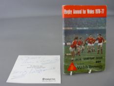 Rugby annual for Wales, 1976/77, Special Grand Slam edition, published by Welsh Brewers Ltd and a