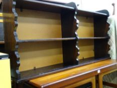 Three shelf open book rack