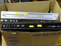 Phillips DVD757 VR DVD/Video VCR combi and a Logik LPVR88 Freeview box E/T