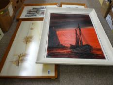 Quantity of framed pictures and prints