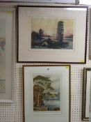 JAMES PRIDDY two framed artist's proof prints - titled 'Evening Splendour' and 'Scaffell Pike from