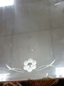 Art Deco style bevelled wall mirror