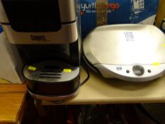 George Foreman 'Lean Mean Fat Grilling Machine' and a Coopers coffee machine E/T