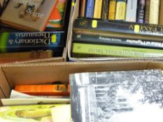 Three boxes of mixed books