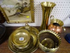 Parcel of brassware and similar items