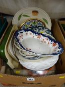 Quantity of decorative plates and cookware