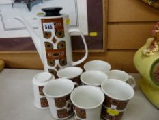 Stylish mid Century part coffee set