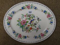 Aynsley 'Pembroke' Indian Tree decorated oval plate