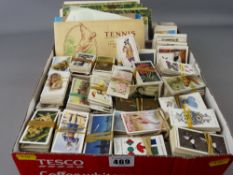 Large collection of vintage cigarette and tea cards