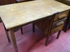 Neat vintage oak desk