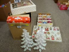 Quantity of Christmas decorations and baubles