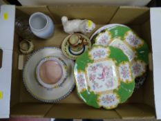 Items of Poole pottery, Torquay ware, Minton etc