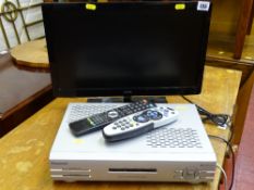 Logik 19 ins LED TV and a Panasonic Sky digibox E/T