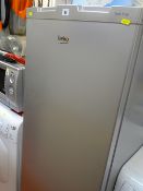 Beko silver finished upright five drawer freezer E/T