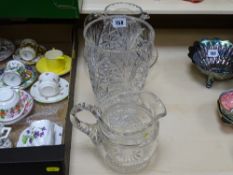 Four items of good quality heavy glassware