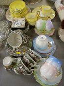 Royal Albert 'Harlequin' bone china part teaset with a mixed quantity of other teaware