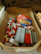 Box of loose vintage Lego