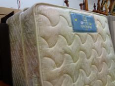 Sealy single divan bed base and Posturepedic mattress with upholstered headboard