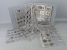 Thirteen sleeve album of British and overseas coin and bank note collections