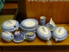 Parcel of Olympic Ceramic Art Crown Pottery blue and white dinnerware and similar items