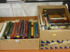 Forty Folio Society collector's books, all but one in original slip cases