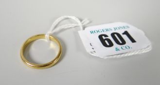 A 22ct yellow gold wedding band, 3.9grams Condition reports provided on request by email for this