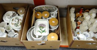Two boxes of Portmeirion pottery Condition reports provided on request by email for this auction