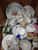 A collection of Welsh souvenir china, Gaudy Welsh ETC Condition reports provided on request by email