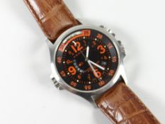 A Hamilton Khaki Mirage water resistant 200 metres stainless steel sapphire crystal wristwatch on