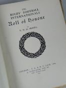 A volume of Rugby Football Internationals Roll of Honour, dated 1919 Condition reports provided on