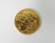 A 1873 gold full sovereign Condition reports provided on request by email for this auction otherwise