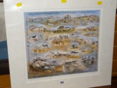 Mounted unframed (85/500) print by ELIZABETH HAINES dated 2005, entitled 'Murlun, Maenclochog