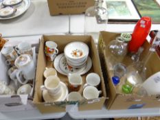 Parcel of Hornsea 'Fleur' coffee ware, continental coffee set & coloured glass Condition reports
