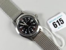 A Hamilton Khaki Automatic stainless steel water resistant sapphire crystal wristwatch with