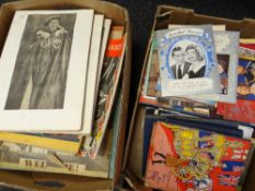 Two boxes of books relating to the Royal family including scrap books Condition reports provided