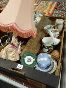 A box of mixed pottery, china & other items Condition reports provided on request by email for