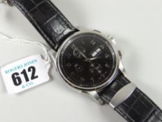 A modern Hamilton automatic stainless steel sapphire crystal gentleman's wristwatch on conforming