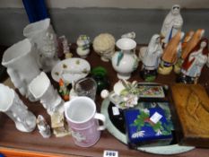 A parcel of figurines, vases & ornaments Condition reports provided on request by email for this