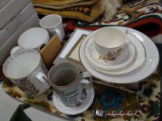An interesting parcel of commemorative china and publications ETC Condition reports provided on