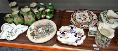 A parcel of Mason's pottery, Portmeirion, Royal Doulton ETC (2 trays) Condition reports provided
