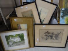 Crate of mixed prints and pictures Condition reports provided on request by email for this auction