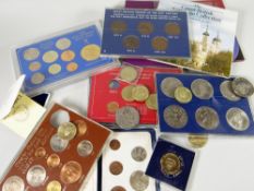 A quantity of commemorative & other coinage Condition reports provided on request by email for