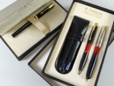 Parker Frontier pen set & another Condition reports provided on request by email for this auction