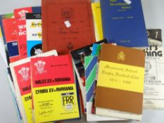 A quantity of loose rugby union programmes & ephemera Condition reports provided on request by email